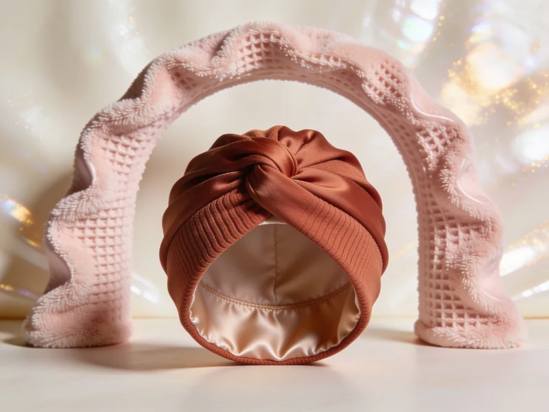 Satin-Lined Turban Band — Clay