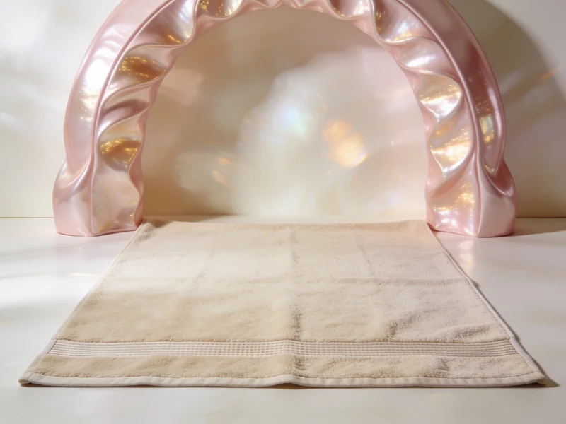 Oversized Cotton Drape Towel — Oat